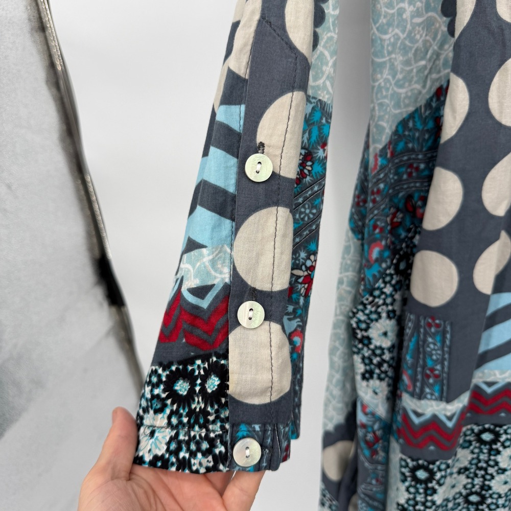 Tulip Oversized Multi-Color Boho Patchwork Asymme… - image 4